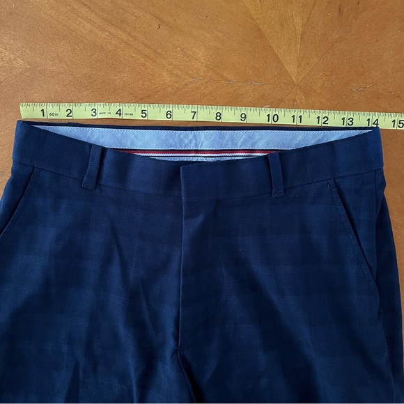 Tommy Hilfiger TH Flex Sz. 18 Blue Plaid Dress/Golf Straight Leg Pants Big Boys - Picture 7 of 10